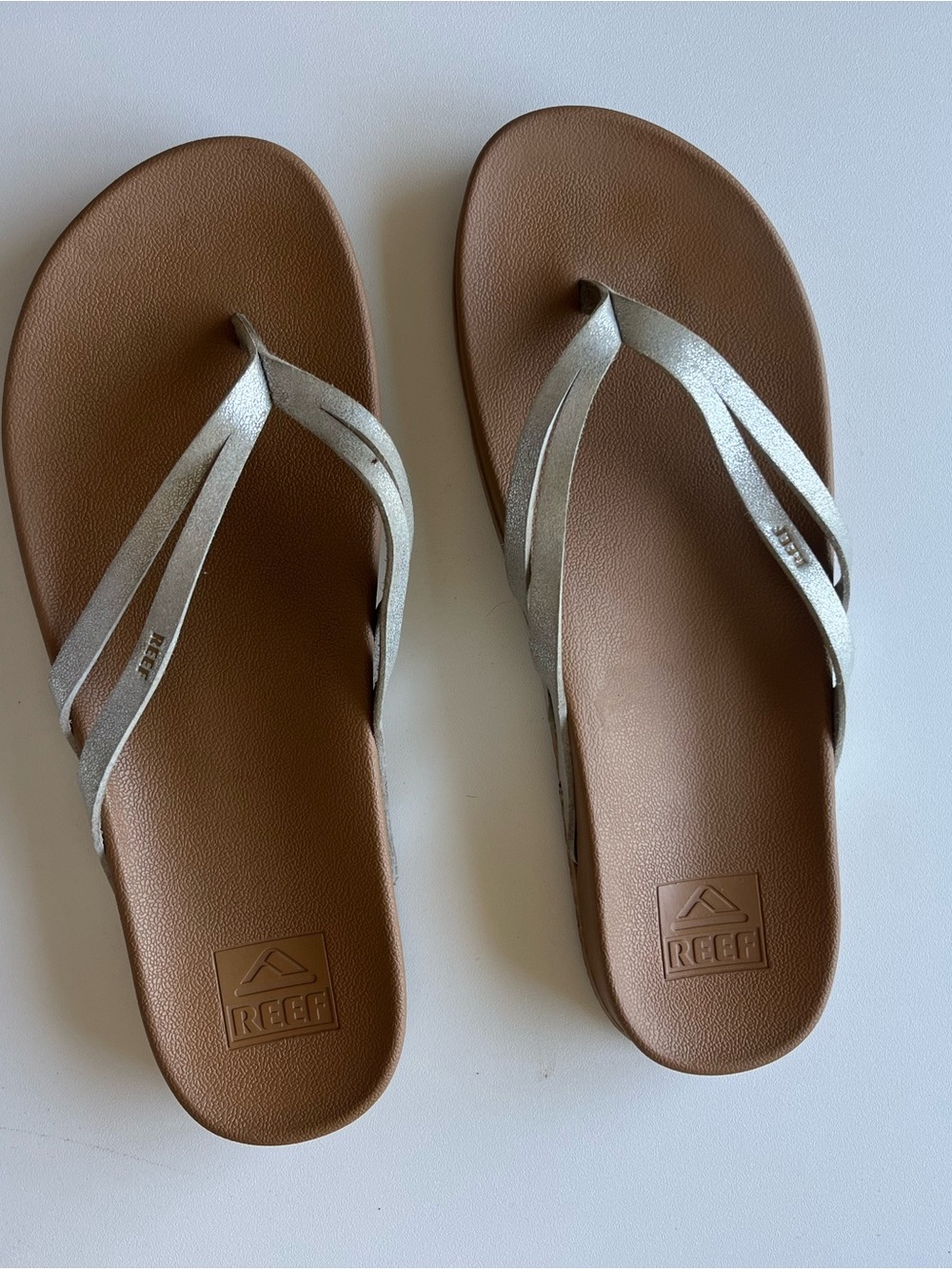 Reef Women’s Flip Sandal in Silver and Brown